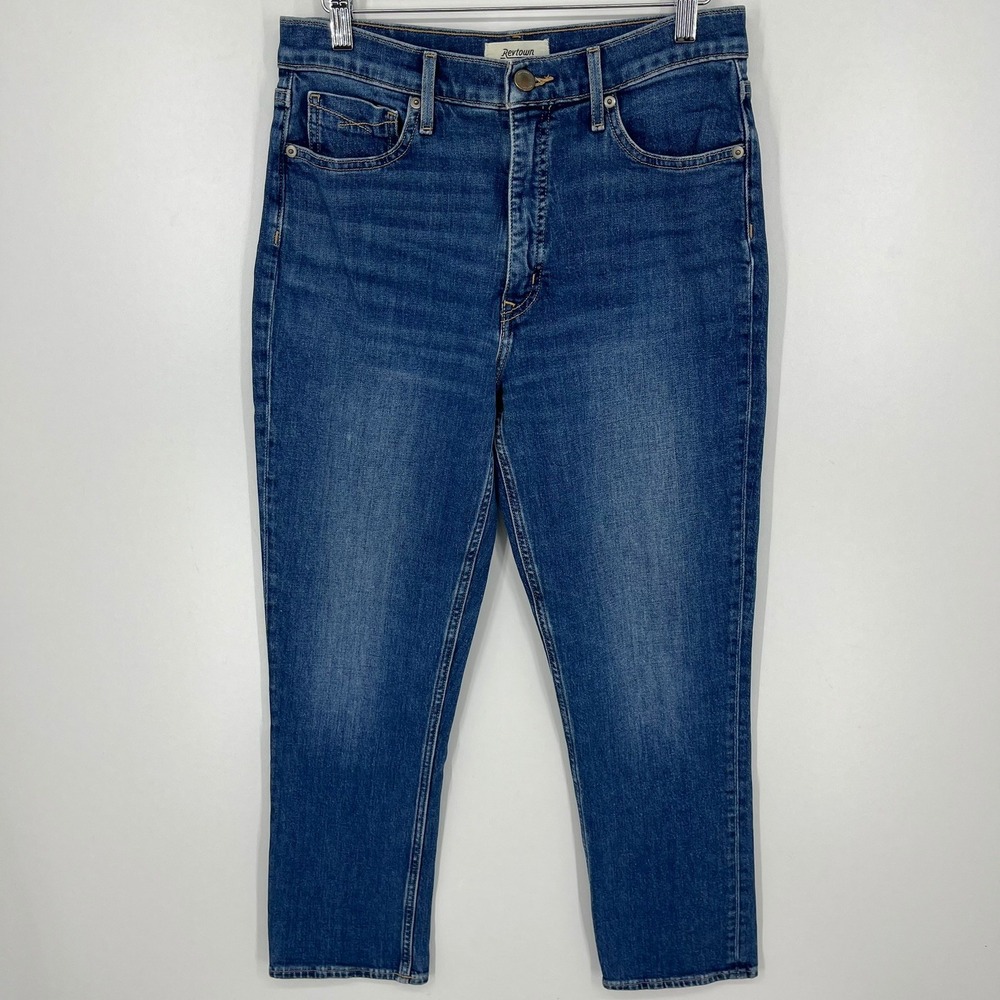 Revtown Decade Denim Classic Straight Leg Jeans Medium Wash Womens Size 30 Reg